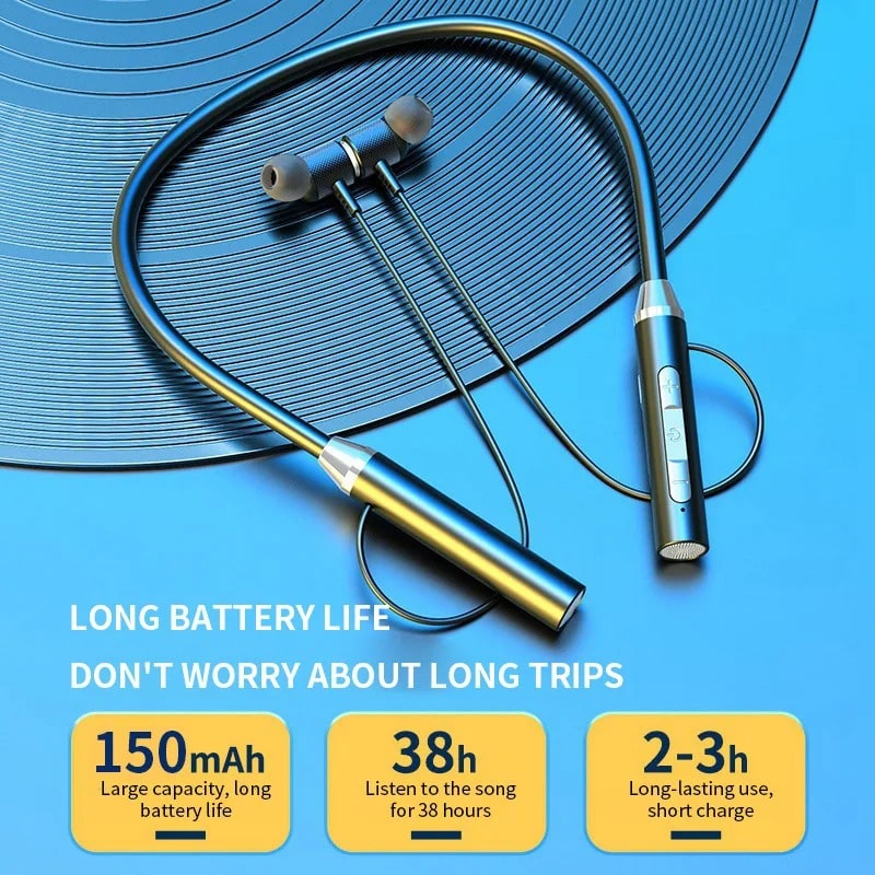 TWS 9D Neck Wireless Bluetooth Earphone